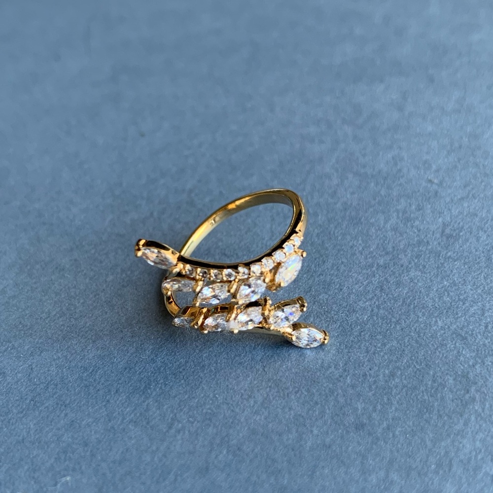 Gold leaf wrap ring